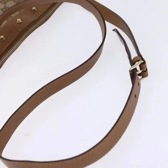 GUCCI GG Canvas Shoulder Bag Beige Gold 120893 Auth BA5739 - Picture 8 of 16
